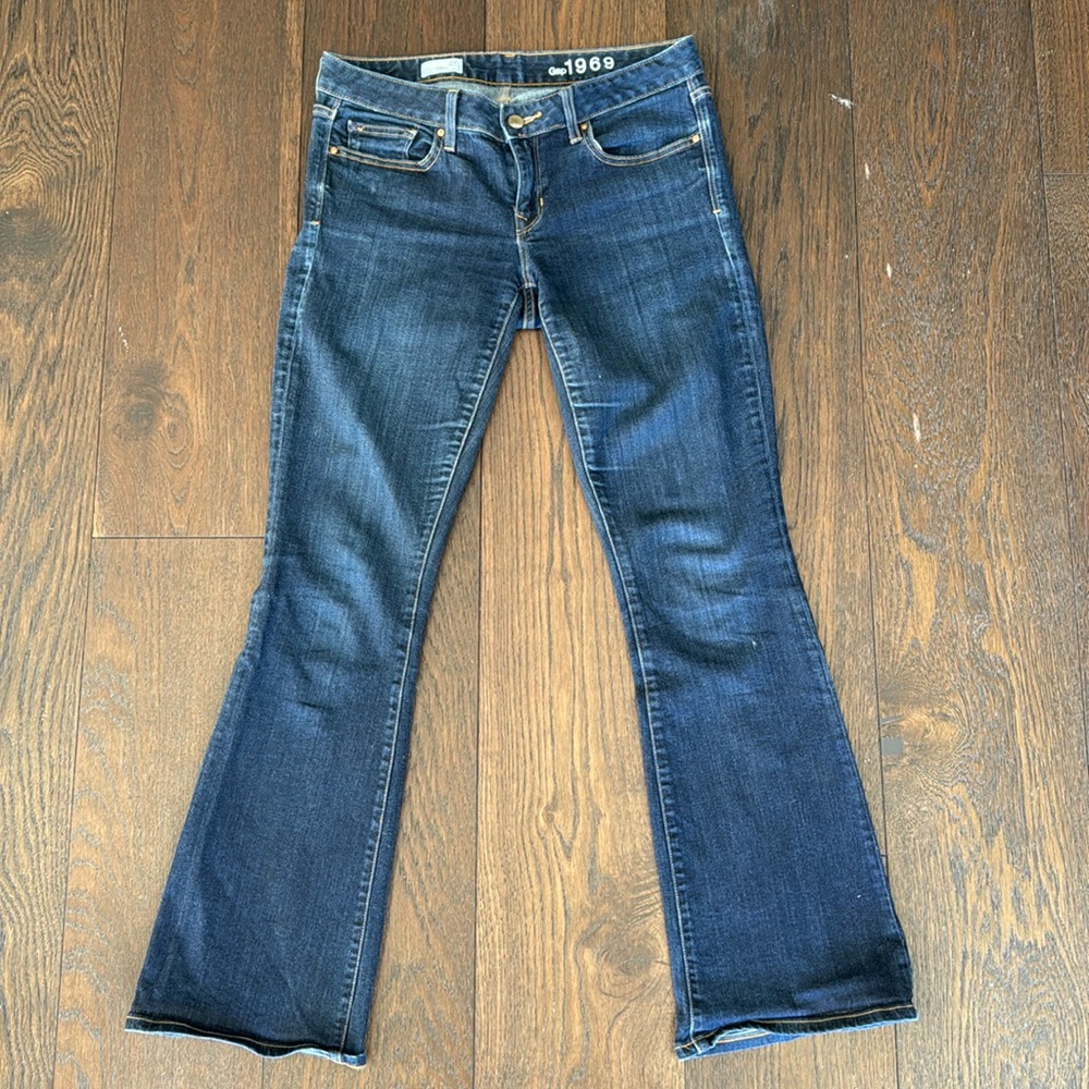 Gap low rise flare jeans